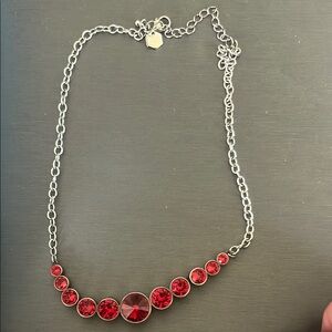 Elegant Red Crystal Necklace